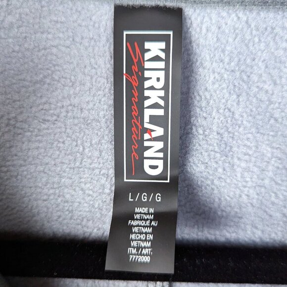 Kirkland Signature Gray Heather Zip Jacket Large - Picture 3 of 4
